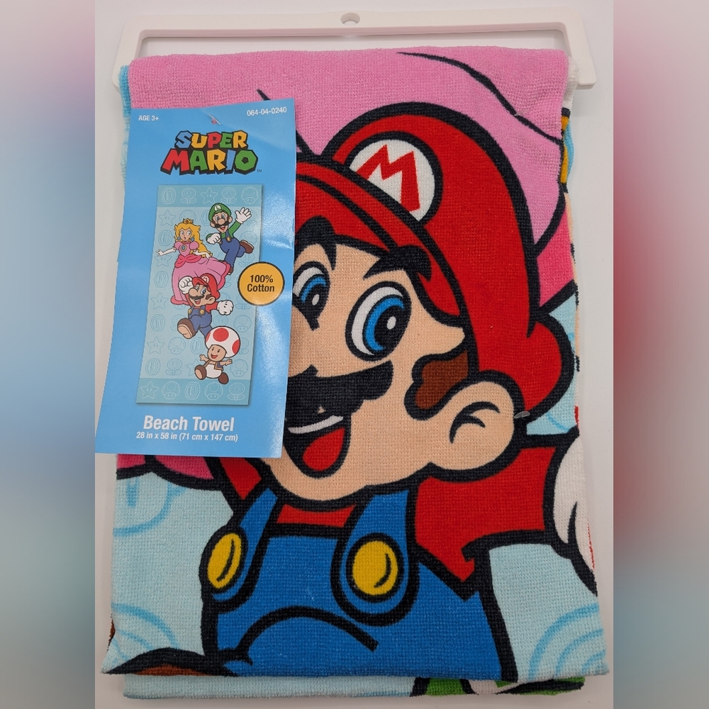 Super Mario Beach Towel (New w Tags)
